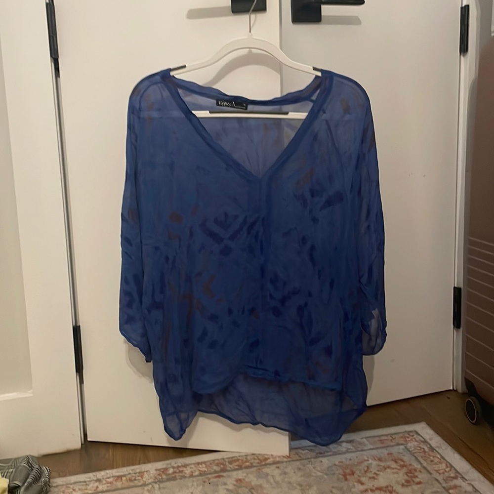 WORN ONCE GYPSY BLUE SHIRT